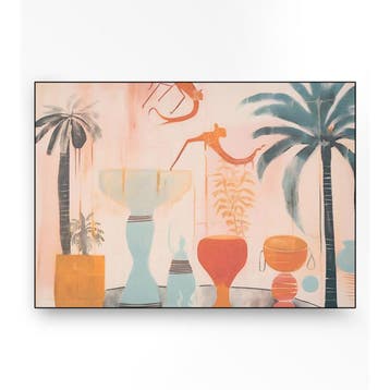 *WOONWINKEL* Urban Cotton Tunesian Samba Wandkleed In Frame, Verzenden, Nieuw