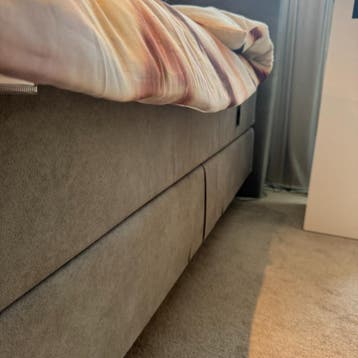 Elektrische Boxspring Stud - Eastborn - 180x200 - Stof Grijs, Huis en Inrichting, Ophalen of Verzenden, Nieuw, Grijs, Modern
