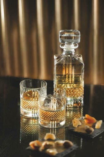 RCR - whiskykaraf - whiskyglazen - likeurglazen - portglazen, Glas of Glazen, Verzenden, Nieuw, Glas