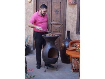 Sol-y-Yo Barbecue terrashaard Acapulco bruin ø46/100 cm, Verzenden, Nieuw