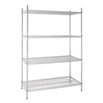 Vogue voorraadrek met 4 schappen 122x61cm, Verzenden, Nieuw in verpakking