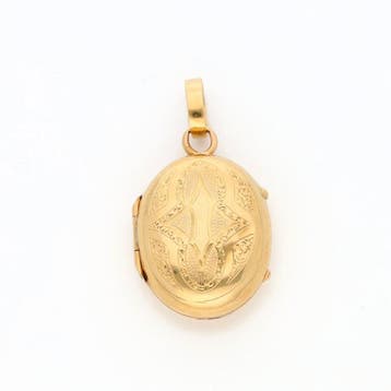 Zonder minimumprijs - Hanger - 18 karaat Geel goud, Zilver -
