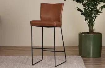 Leren barstoelen, Huis en Inrichting, Barkrukken, Nieuw, Leer, Ophalen of Verzenden