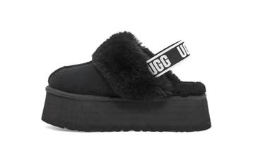 UGG Funkette Slipper Black, Nieuw