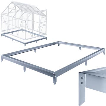 Stalen fundering voor broeikas 250x190x12cm gegalvaniseerd, Verzenden, Nieuw