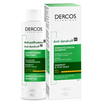 Vichy  Dercos  AntiRoos Shampoo voor Droog Haar  200 ml, Verzenden, Nieuw