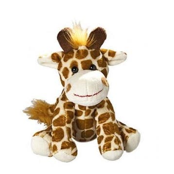 Pluche giraffe knuffel - 18,5 cm - polyester - knuffeldier, Kinderen en Baby's, Speelgoed | Knuffels en Pluche, Verzenden, Nieuw