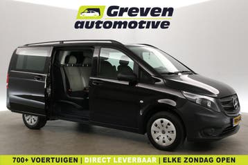 Mercedes-Benz Vito CDI Lang 140PK | Dubbele Cabine | Clima |, Euro 6, Zwart, Mercedes-Benz, Nieuw