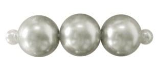 25 x Glasparel zilver 10 mm – gat 0,7 mm (10 mm glasparels, Ophalen of Verzenden, Nieuw, Kraal