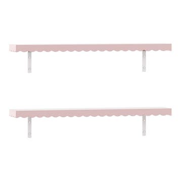 Wandplankenset Vestnes 2-delig 80x17x15 cm roze [en.casa], Verzenden, Nieuw