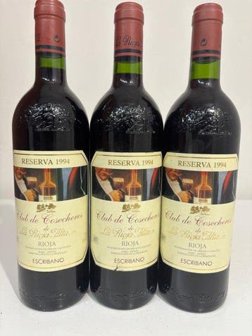 1994 La Rioja Alta - Club de Cosecheros, Escribano - Rioja, Verzamelen, Nieuw