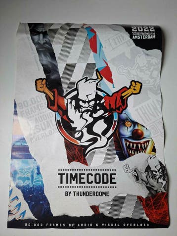 Timecode Thunderdome poster 70cm, Verzamelen, Posters, Verzenden, Nieuw