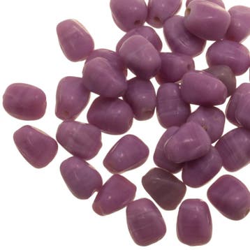 5 x Glaskralen Pebble Purple (Pebble vintage glaskralen), Hobby en Vrije tijd, Ophalen of Verzenden, Nieuw, Kraal