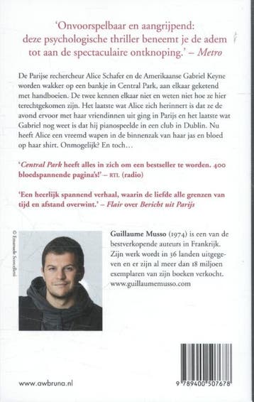 Central Park 9789400507678 Guillaume Musso, Verzenden, Gelezen, Guillaume Musso