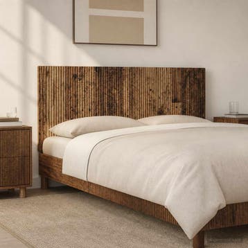 vidaXL Wandgemonteerd Hoofdeinde ARNHEM Oud hout Bewerkt, Verzenden, Nieuw, Bruin, Hout