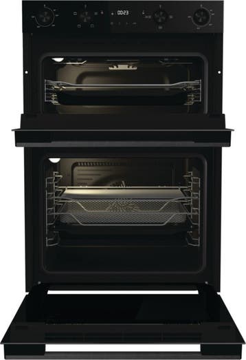 Hisense HI6-BID914221CDBG  Inbouw dubbeloven  Zwart  110L, Witgoed en Apparatuur, Ovens, Hete lucht, Nieuw, Ophalen of Verzenden