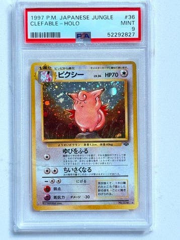 Pokémon - 1 Graded card - Clefable 36 Foil - PSA 9 - Various, Nieuw