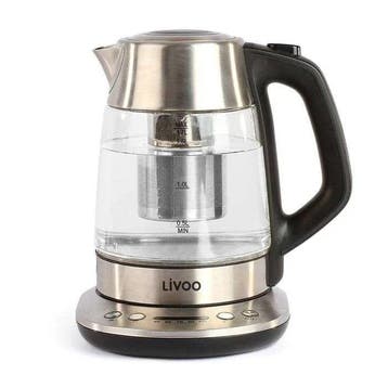LIVOO DOD165 Theepot - Waterkoker - snoerloos - Grijs, Verzenden, Nieuw