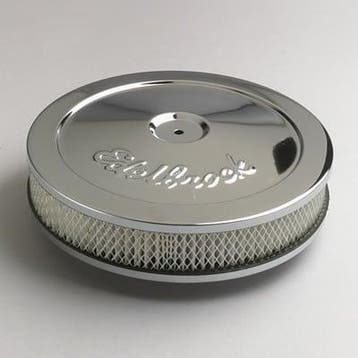 Luchtfilter edelbrock 10 inch chroom, Ophalen of Verzenden, Nieuw