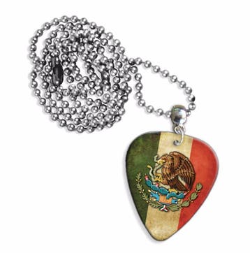 Mexicaanse vlag plectrum ketting, sleutelhanger of oorbellen, Ophalen of Verzenden, Nieuw