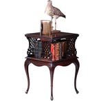 Kleine vierkante boekenmolen laat Victoriaans ca 1890 met aj, Antiek en Kunst, Antiek | Meubels | Tafels, Ophalen of Verzenden