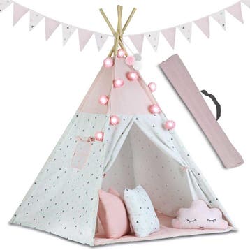 Roze Tipi Tent | Katoen 175g/m2 | Premium | OP=OP, Nieuw, Ophalen of Verzenden, 100 cm of meer, Matras