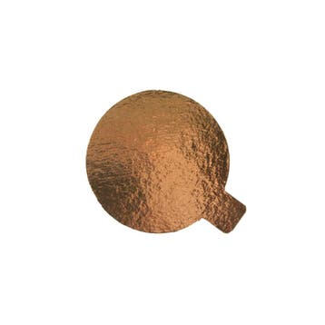 Taartkarton Goud/Zwart met lip Ø4cm 25st., Verzenden, Nieuw