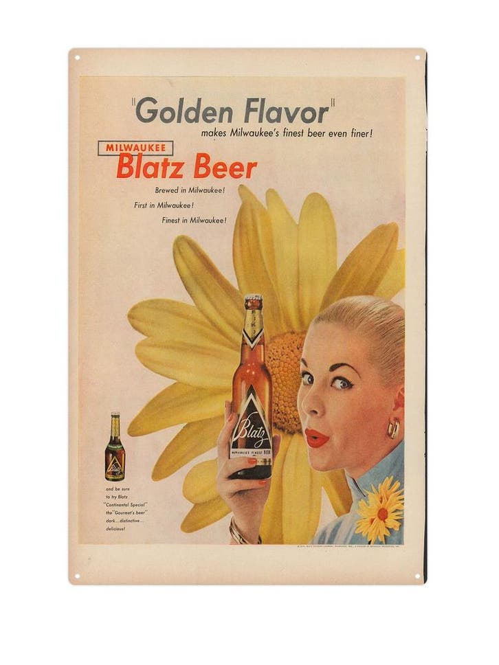 Blatz Beer, Huis en Inrichting, Woonaccessoires | Wanddecoraties, Ophalen of Verzenden