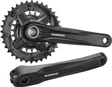 Shimano Crankstel Altus Mt210 9s 22-36t 175 Mm Zwart, Ophalen of Verzenden, Zo goed als nieuw, Shimano