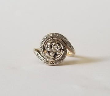 Ring - 18 karaat Geel goud - 0.30ct. tw. Diamant, Nieuw