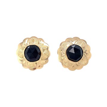 Gouden vintage oorclips met granaat 14 krt, Sieraden, Tassen en Uiterlijk, Oorbellen, Ophalen of Verzenden, Nieuw