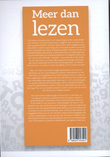 Meer dan lezen 9789023253501, Boeken, Studieboeken en Cursussen, Verzenden, Zo goed als nieuw