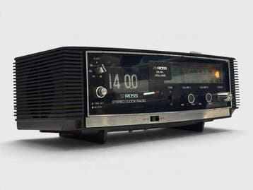 Flip klok - ROSS 5100S – 1970s Stereo Flip Clock Radio –