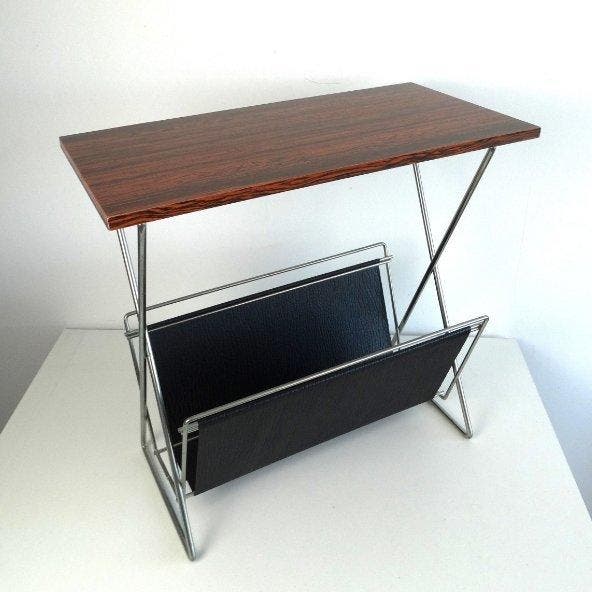 Tijdschriftenhouder - IJzer - Vintage tijsachriftenhoud, Antiek en Kunst, Kunst | Designobjecten