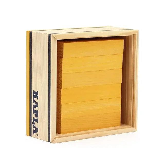Kapla Kistje met 40 plankjes (geel), Kinderen en Baby's, Speelgoed | Bouwstenen, Nieuw, Overige merken, Verzenden