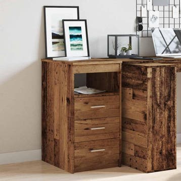 vidaXL Ladekast 40x50x76 cm bewerkt hout oud houtkleurig, Huis en Inrichting, Kasten | Overige, Verzenden, Nieuw