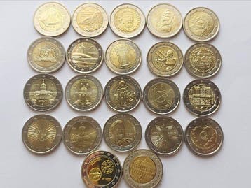 Europa. 2 Euro / Medal 2008/2026 (20 coins + 2 medals)