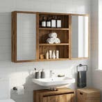 vidaXL Badkamer wandkast Oudhout 40 x 10 x 50 cm, Verzenden, Nieuw