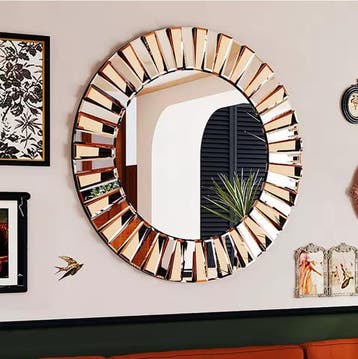 Ronde Sunburst Wandspiegel – Decoratieve Spiegel 60/80 cm, Verzenden, Nieuw