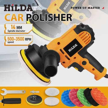 HILDA Polijstmachine met Instelbare Snelheid - Krachtig & Ve, Verzenden, Nieuw