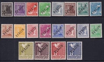 Berlijn 1948 - Opdruk in zwart. - Michel; 1/20, Gestempeld