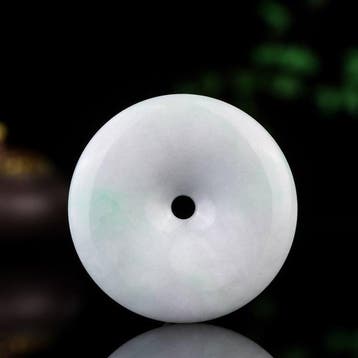 NGTC-gecertificeerde jadeiet (A-jade) Ping An Knot Pendant -