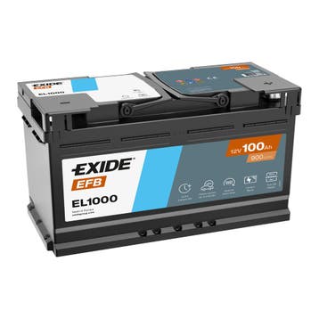 Exide EFB accu | EL1000 | 12V 100Ah, Ophalen of Verzenden, Nieuw