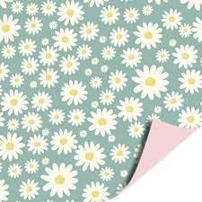 3m Mint met Madeliefjes bloemen (Cadeaupapier 3M), Diversen, Cadeaupapier, Ophalen of Verzenden, Nieuw