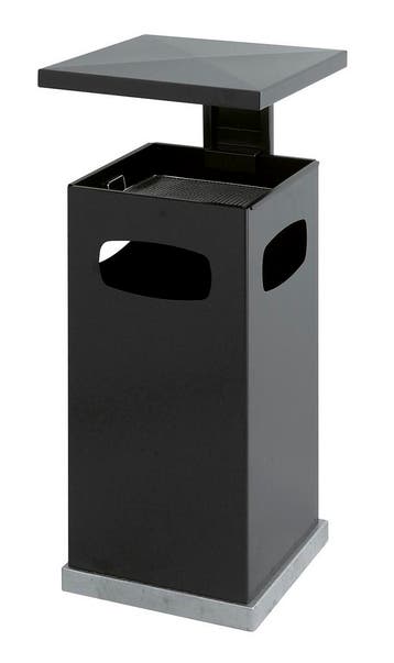 V-Part As-papierbak | Met Afneembaar Afdak | 70L | Antraciet, Ophalen of Verzenden