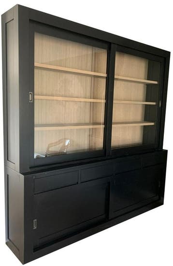 Buffetkast Design zwart met eiken interieur 240 x 240cm, Ophalen of Verzenden, Nieuw