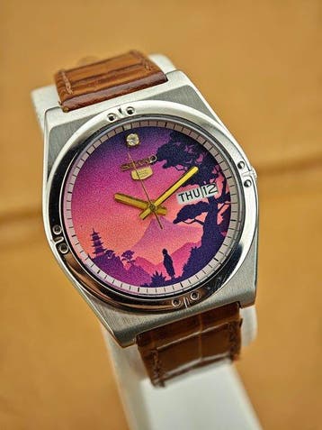 Seiko - 5 Automatic 6349-6010 – Day-Date – 1984-Custom dial