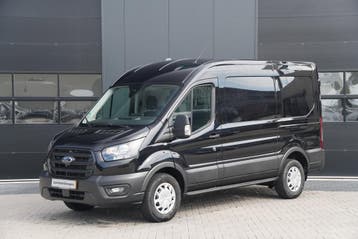 Ford Transit 350 2.0 TDCI L2H2 Trend 130pk - ACC - Blindspot, Stof, Gebruikt, Zwart, Ford