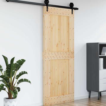 vidaXL Deur NARVIK 90 x 210 cm Massief Grenenhout, Verzenden, Nieuw