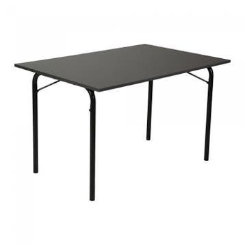 Klaptafel U-Budget | Melamine | Zwart | 120 x 80 x 74 cm, Verzenden, Nieuw in verpakking